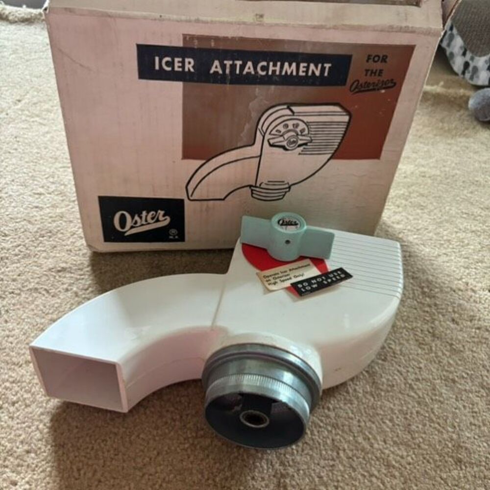 Oster Icer Attachment Model 434 For #10 Osterizer In Original Box